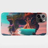 Colored skull head iPhoneケース (裏面横)