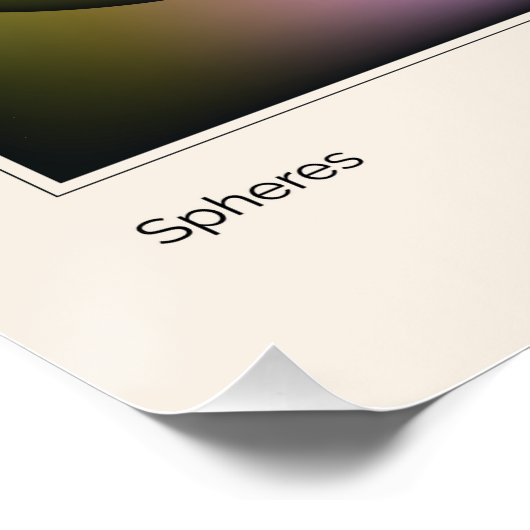 Colored Spheres ポスター (コーナー)