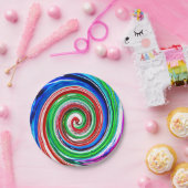 colored vortex ペーパープレート (パーティー)