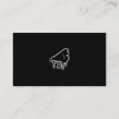 Colorfピアノキーボードとミュージックノートの名刺 名刺 (裏面)