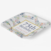 colorf Music Noteミュージシャン誕生日 ペーパープレート (傾斜あり)