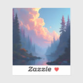 Colorfall Grove - Square Vinyl Sticker シール (シート)