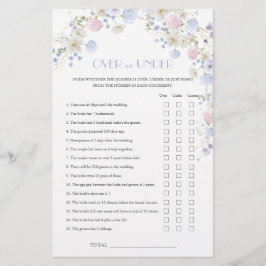 Colorfilワイルドフラワーブライダルシャワーオーバー試合中