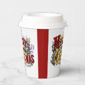 Colorful 1876 Merry Christmas 紙コップ (右)