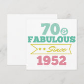 colorful 70 and fabulous since 1952 セーブザデート (正面/裏面)