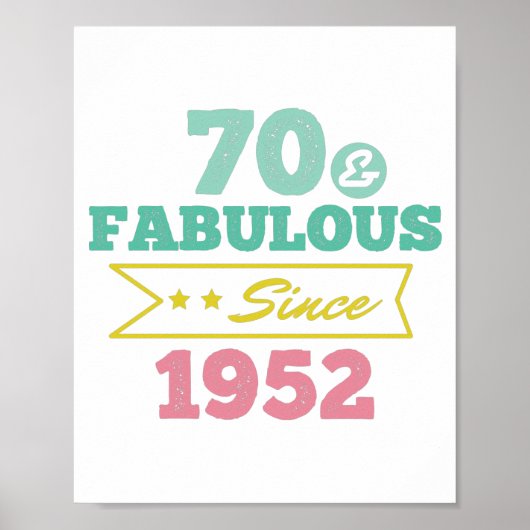 colorful 70 and fabulous since 1952 ポスター (正面)