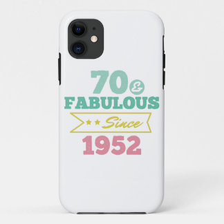 colorful 70 and fabulous since 1952 iPhone 11 ケース