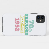 colorful 70 and fabulous since 1952 Case-Mate iPhoneケース (裏面(横))