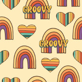 Colorful 70s Blanket Groovy Pastel Throw Gift フリースブランケット