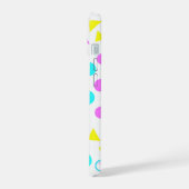 Colorful 80s Memphis Geometric Shapes iPhone 15ケース (左側面)