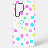 Colorful 80s Memphis Geometric Shapes Samsung Galaxyケース (裏面)