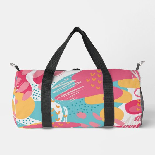 Colorful Abstract ダッフルバッグ (正面)