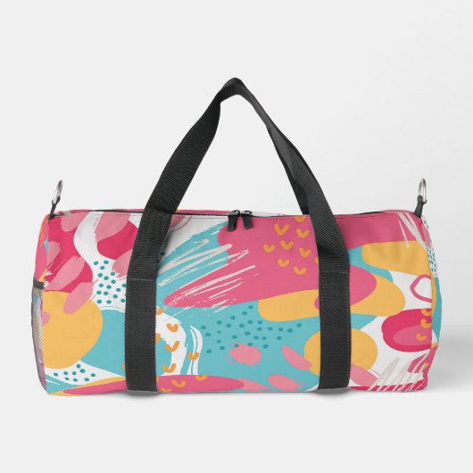 Colorful Abstract ダッフルバッグ (裏面)