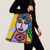 Colorful Abstract Art クロスボディバッグ (クローズアップ)