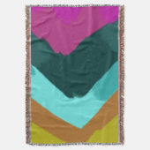 Colorful Abstract Art  スローブランケット (正面縦)