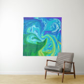 Colorful abstract art タペストリー (インサイチュ(横))