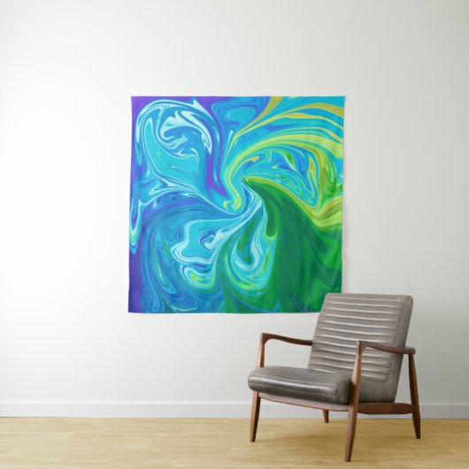 Colorful abstract art タペストリー (インサイチュ)