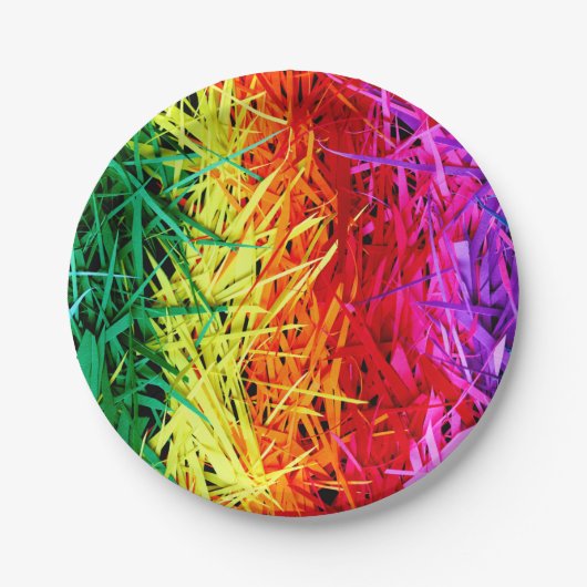 Colorful Abstract art ペーパープレート (正面)