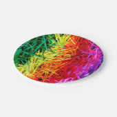Colorful Abstract art ペーパープレート (アングル)