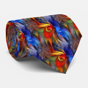 Colorful Abstract Art Design ネクタイ