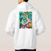 Colorful Abstract Art Hoodie パーカ (裏面)