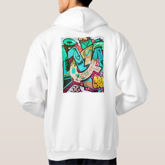 Colorful Abstract Art Hoodie パーカ (裏面)