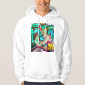 Colorful Abstract Art Hoodie パーカ (正面)