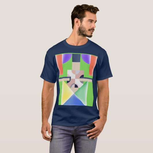 COLORFUL ABSTRACT ART Tシャツ (正面フル)