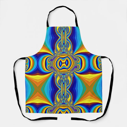 Colorful Abstract Background-14334 エプロン (正面)