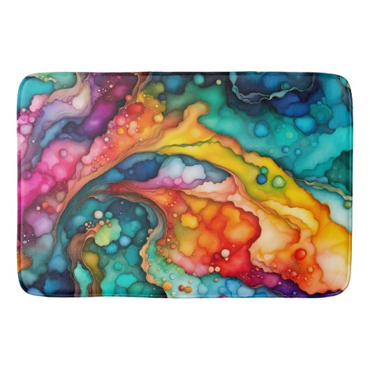 Colorful Abstract Bath Mat バスマット (正面)