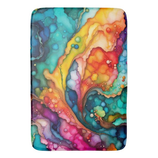 Colorful Abstract Bath Mat バスマット (正面縦)