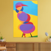 Colorful Abstract Bird Canvas Print キャンバスプリント (インサイチュ (リビング))
