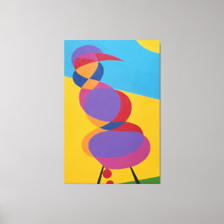 Colorful Abstract Bird Canvas Print キャンバスプリント