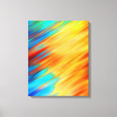 Colorful Abstract Blue Orange Flare キャンバスプリント (正面)