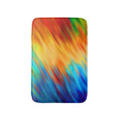 Colorful Abstract Blue Orange Flare バスマット (正面縦)