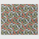 Colorful Abstract Botanical  ラッピングペーパー (フラット)