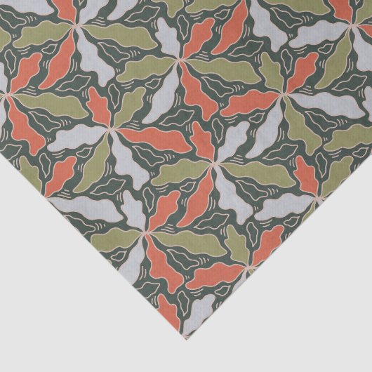 Colorful Abstract Botanical  薄葉紙 (詳細)