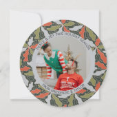 Colorful Abstract Botanical Photo Christmas  シーズンカード (正面)