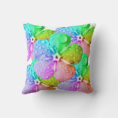 Colorful Abstract Bubble Art Throw Pillow – Vibran クッション (裏面)