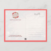 Colorful Abstract Christmas Tree ポストカード (裏面)