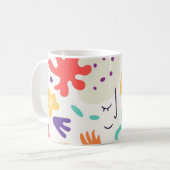 Colorful Abstract Design Mug コーヒーマグカップ (正面左)