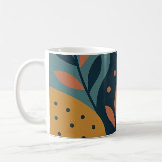 Colorful abstract design mugs コーヒーマグカップ (左)