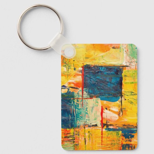 Colorful abstract design on a keychain キーホルダー (正面)