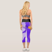 Colorful abstract energy wave カプリレギンス (裏面)