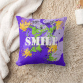 Colorful abstract energy wave クッション (ブランケット)