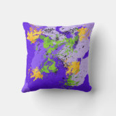 Colorful abstract energy wave クッション (裏面)