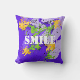 Colorful abstract energy wave クッション