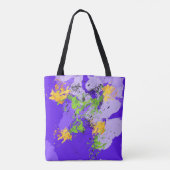 Colorful abstract energy wave トートバッグ (裏面)