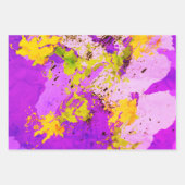 Colorful abstract energy wave ラッピングペーパーシート (正面3)