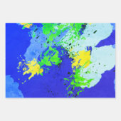 Colorful abstract energy wave ラッピングペーパーシート (正面2)